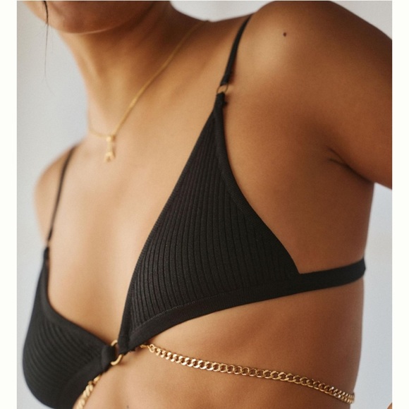 Anthropologie love stories uma bra black 36b new without tags - Picture 4 of 7